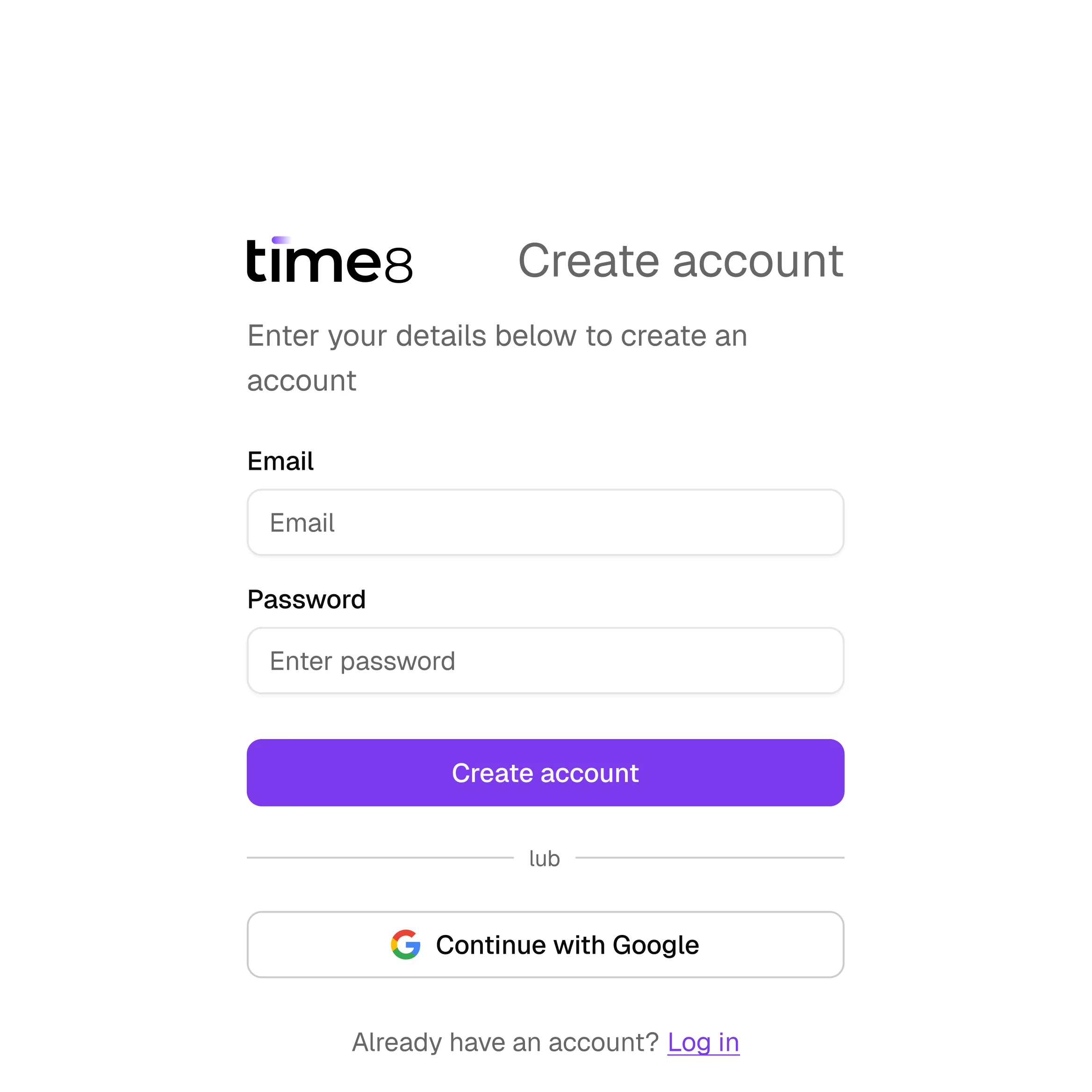 Create account