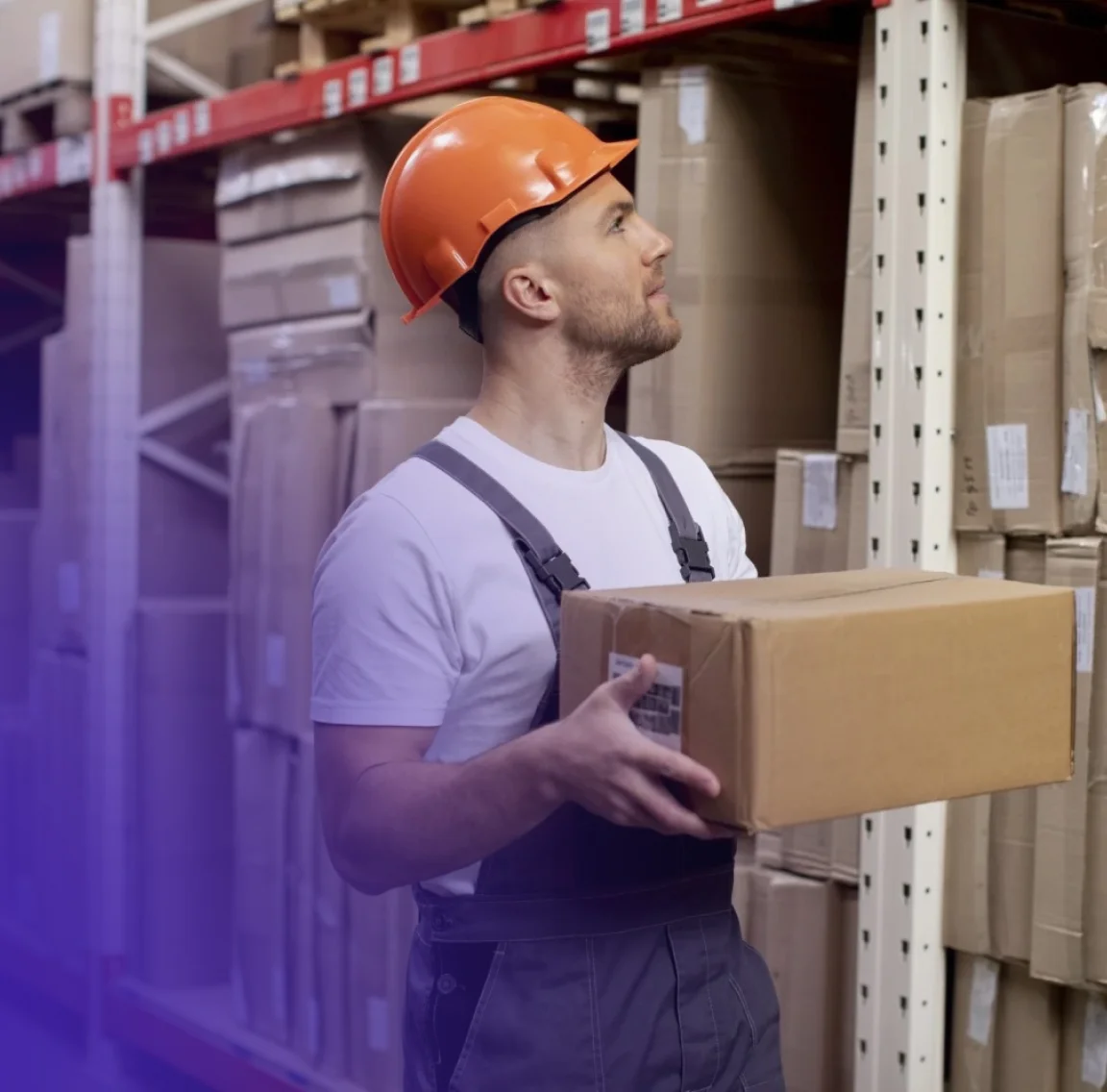 Warehouse workers using Time8 online schedule